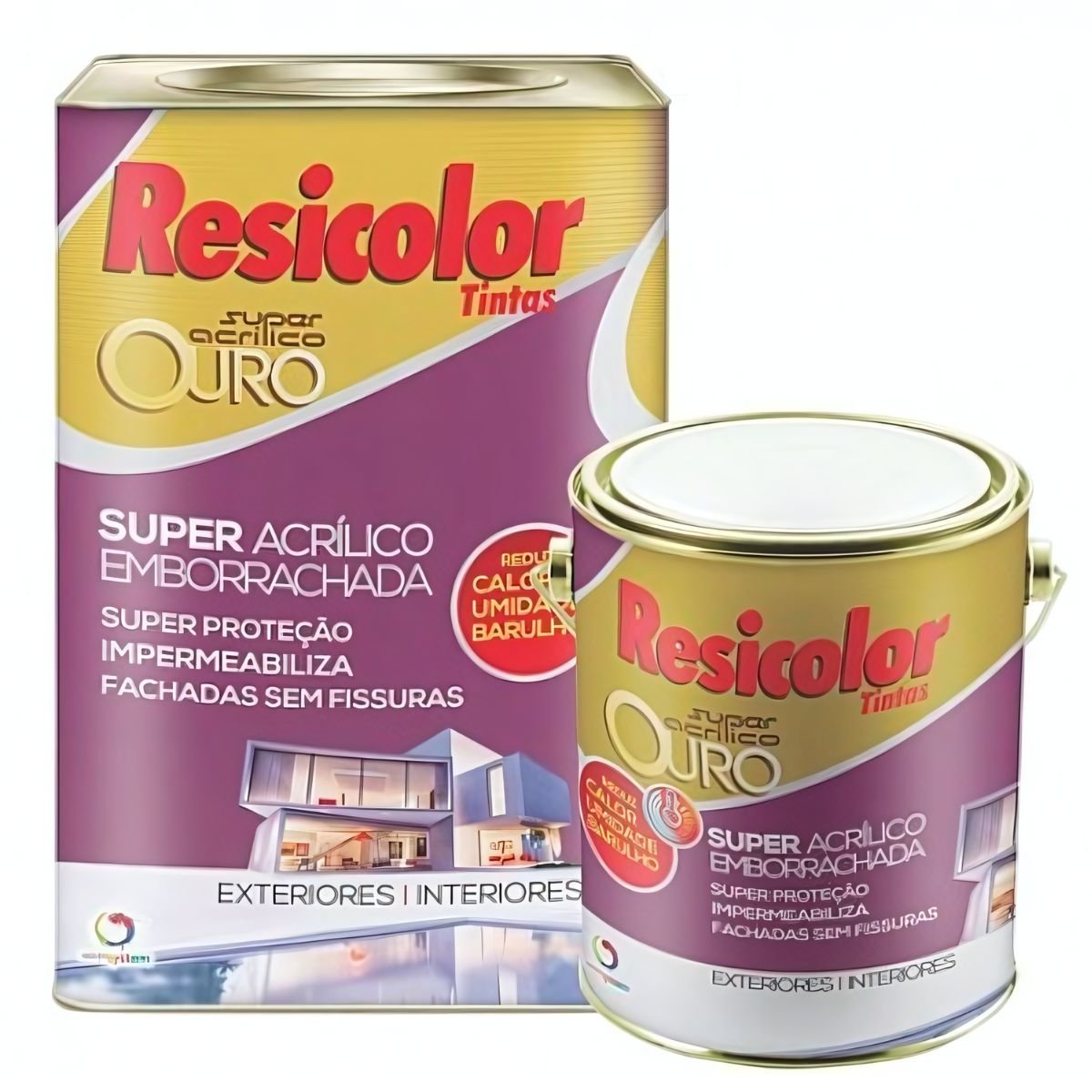 Base Clara Emborrachada Ouro 3,24L Resicolor