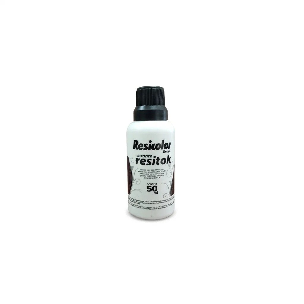 Corante Resitok Preto 50 ml | Resicolor