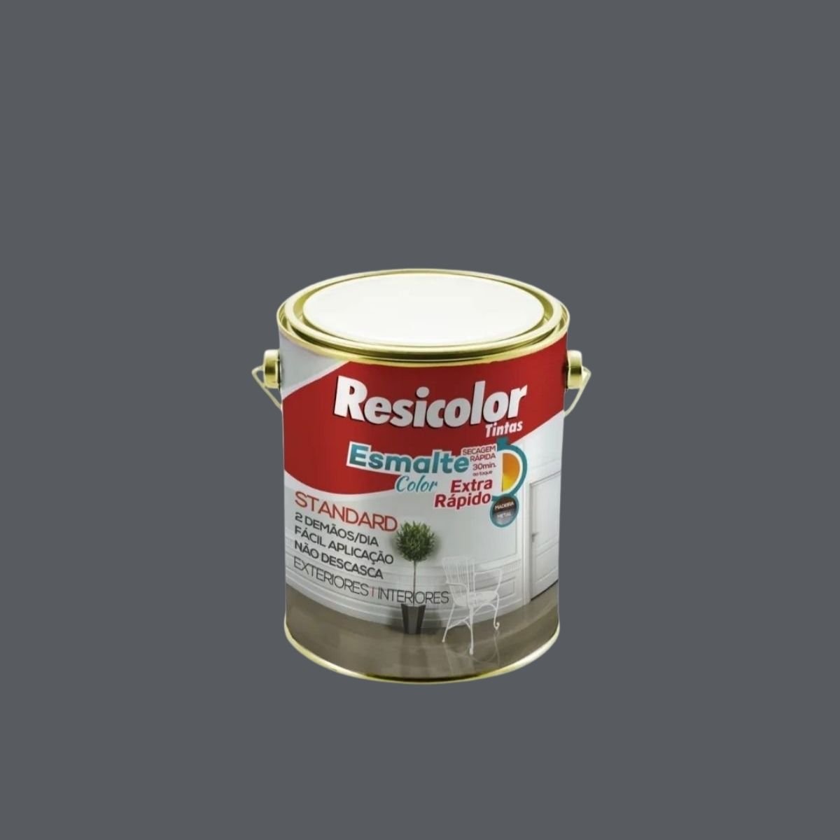 Esmalte Color Extra-Rápido Cinza Escuro 3,6l | Resicolor