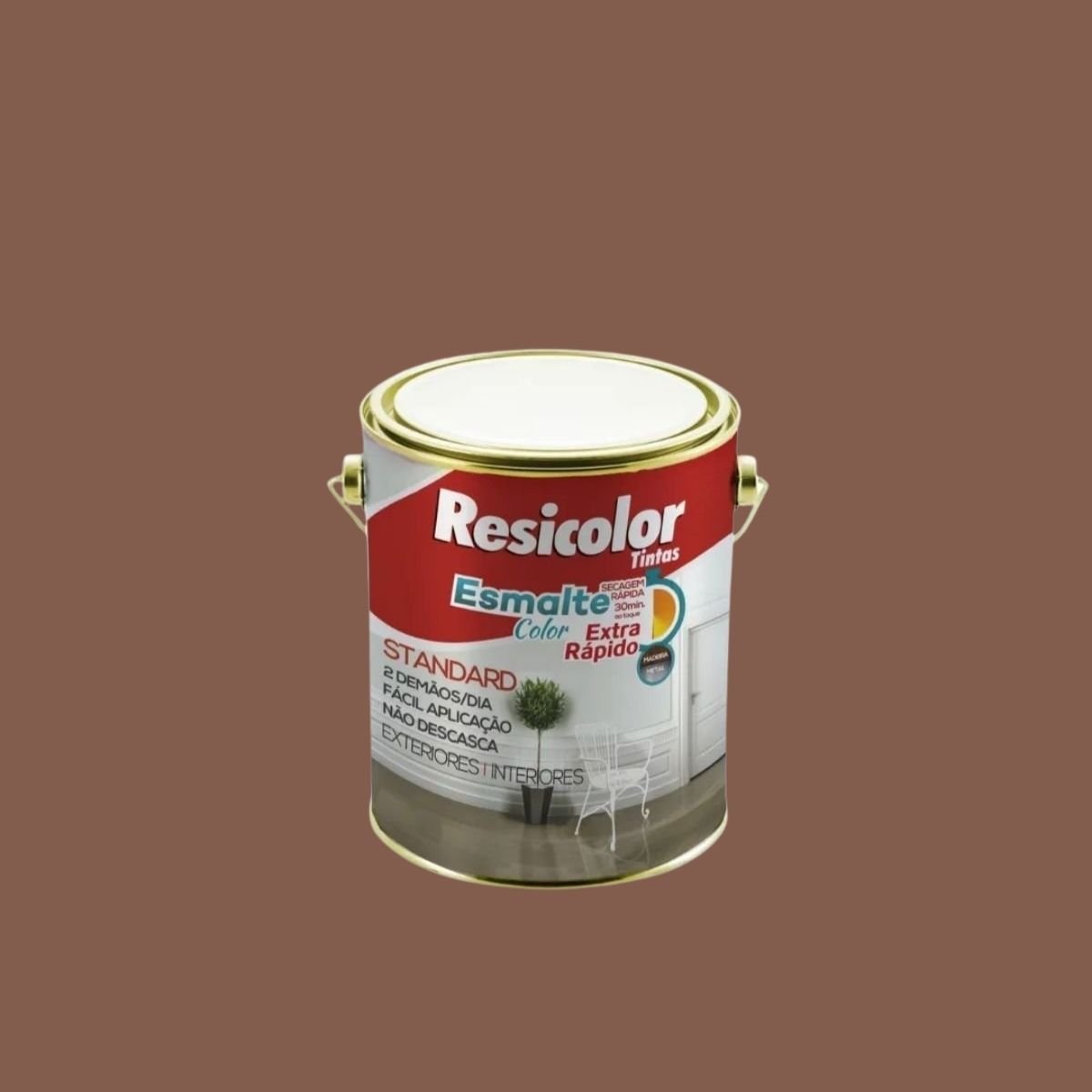 Esmalte Color Extra-Rápido Marrom 3,6l | Resicolor