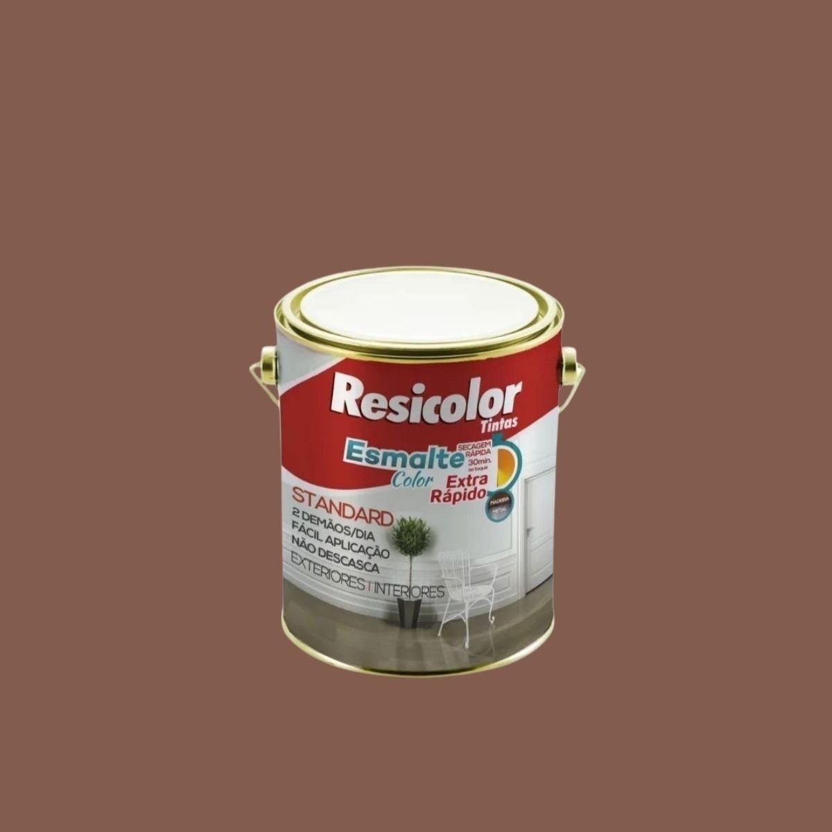 Esmalte Color Extra-Rápido Marrom Conhaque 3,6l | Resicolor