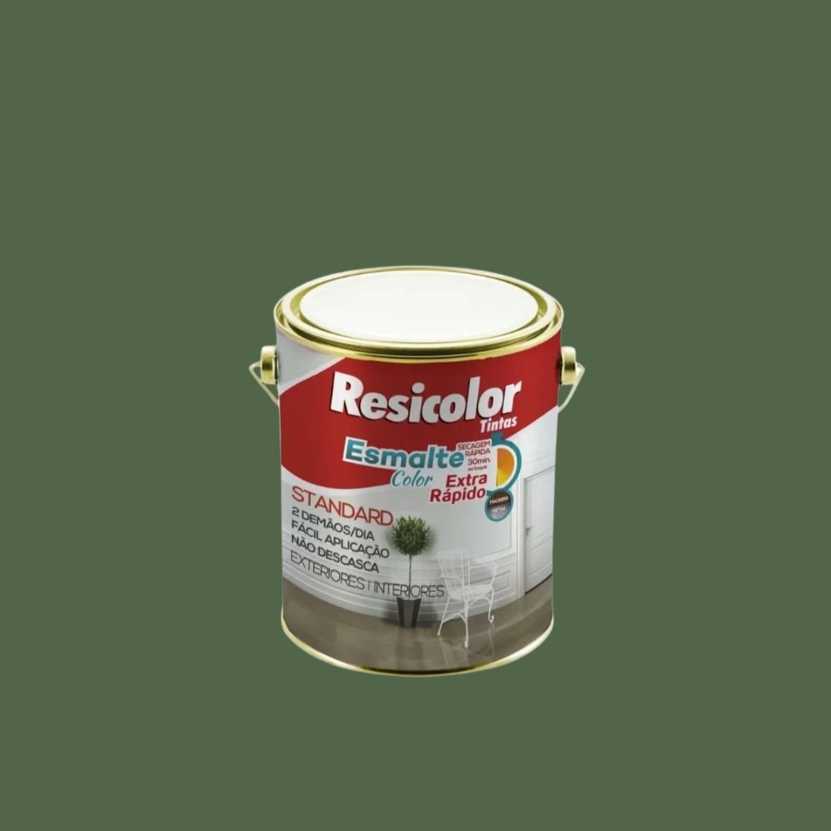 Esmalte Color Extra-Rápido Verde Folha 3,6l | Resicolor