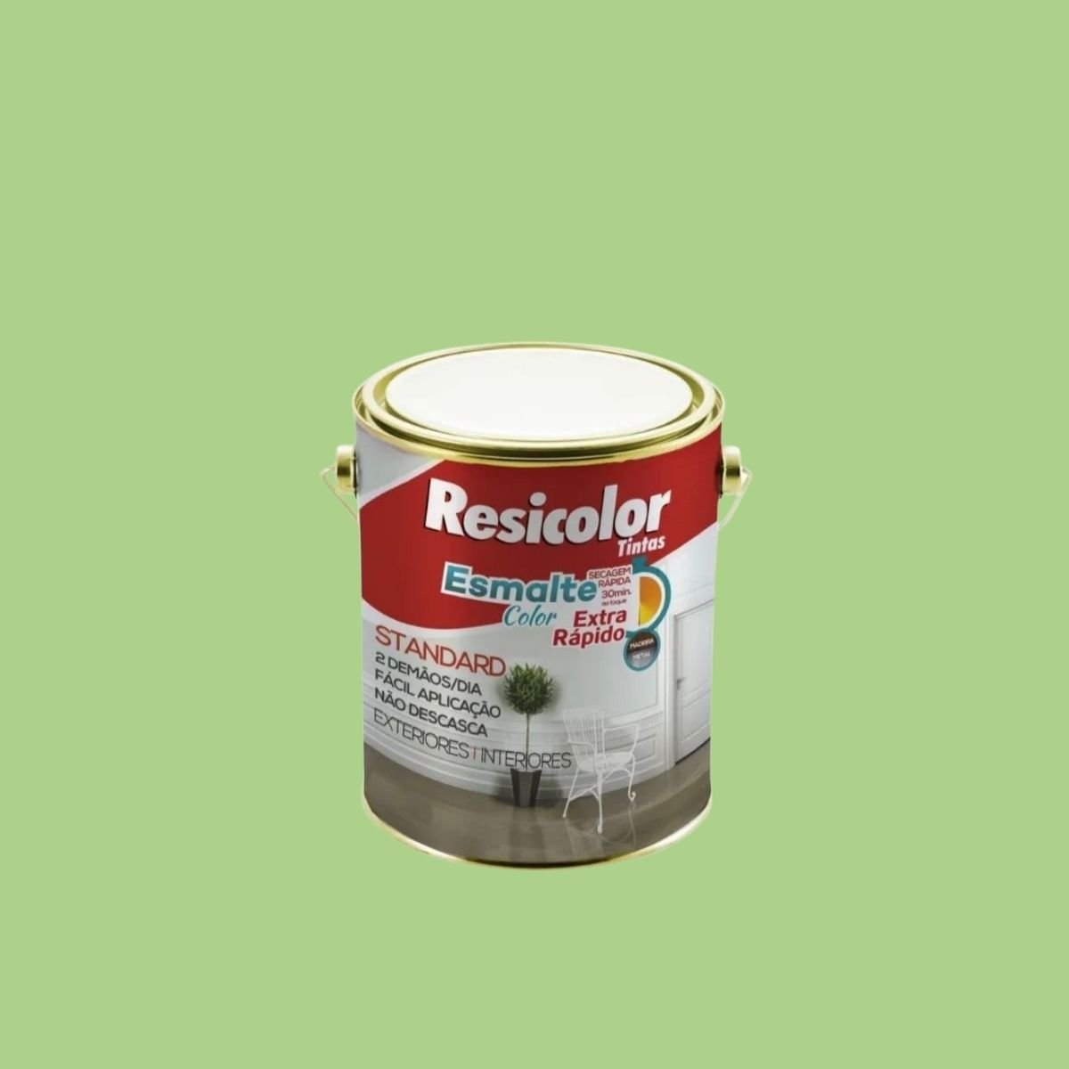 Esmalte Color Extra-rápido Verde Limão 3,6l | Resicolor