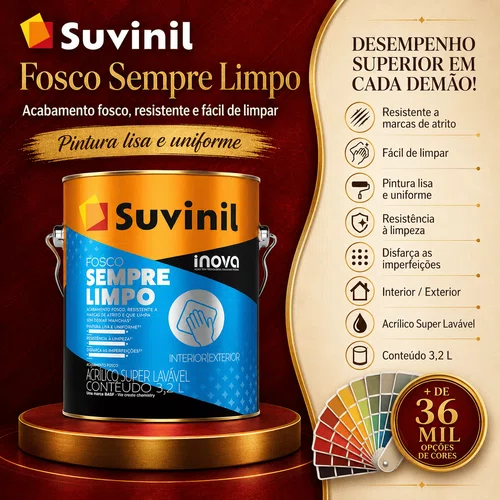 Acrílico Base A2 Sempre Limpo 3,2L | Suvinil