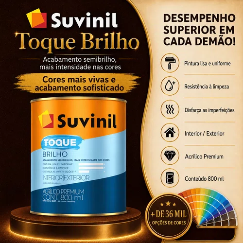 Acrílico Base A2 Toque Brilho 800ml | Suvinil