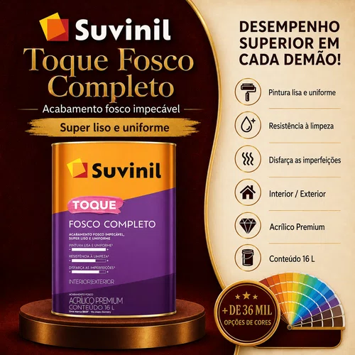 Acrílico Base A2 Toque Fosco Completo 16L | Suvinil