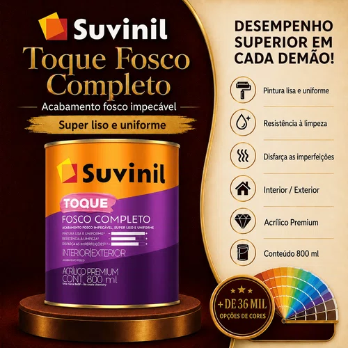 Acrílico Base A2 Toque Fosco Completo 800ml | Suvinil