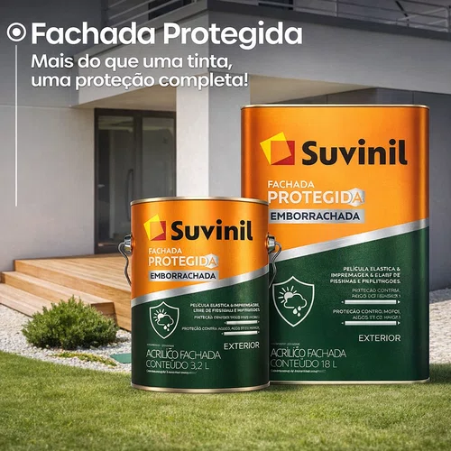 Acrílico Fachada Protegida Emborrachada Branco 18l | Suvinil