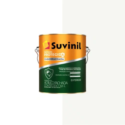 Acrílico Fachada Protegida Emborrachada Branco 3,6l |Suvinil