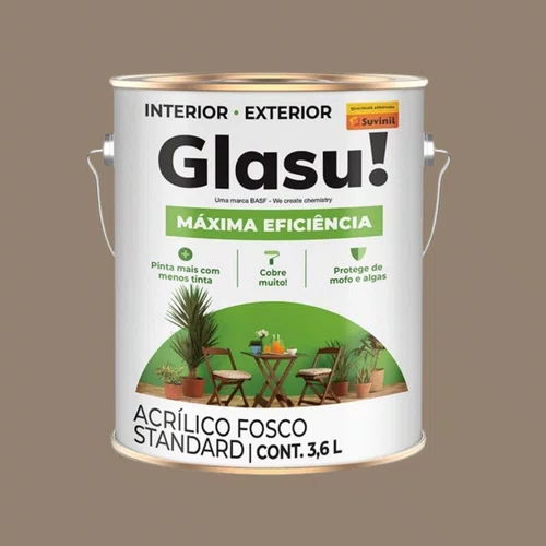 Acrílico Fosco Máxima Eficiência Cappuccino 3,6L | Glasu
