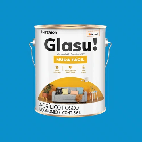 Acrílico Fosco Muda Fácil Oceano 3,6L | Glasu