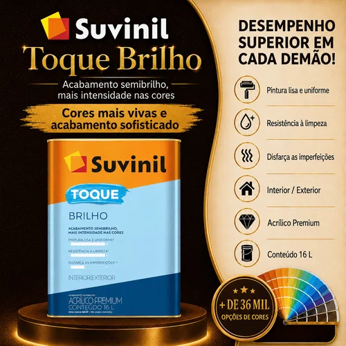 Acrilico Toque Brilho Base A2 16L | Suvinil