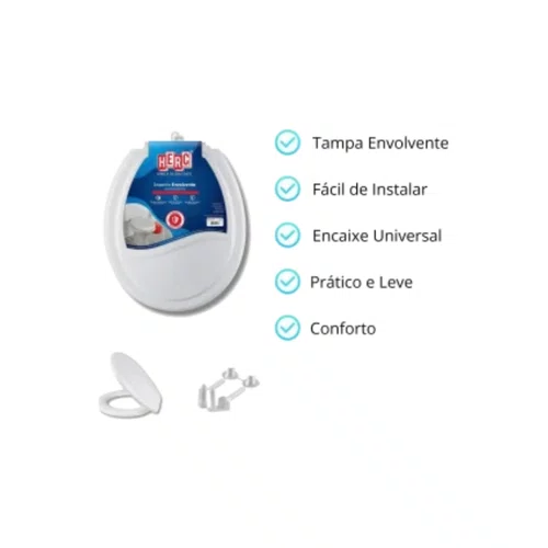 Assento Sanitário Envolvente Branco 385 | Herc