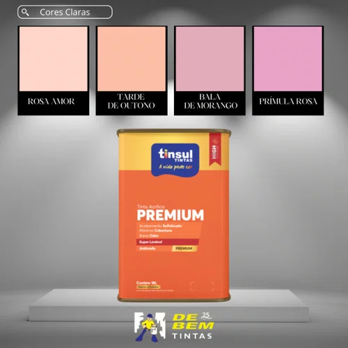 Base A Acrílico Semibrilho Premium 16l Tinsul