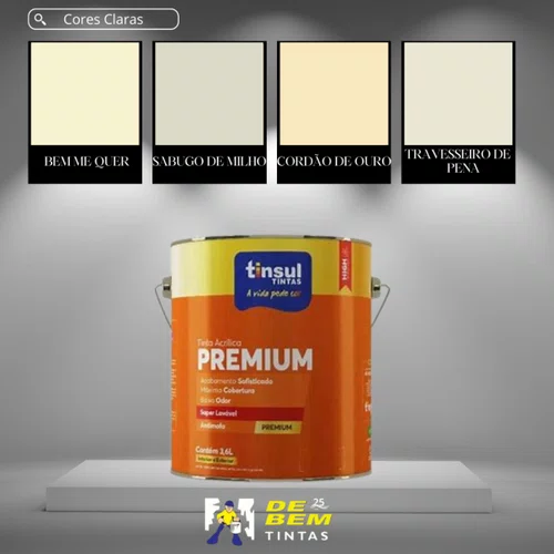 Base A Acrílico Semibrilho Premium 800ml Tinsul