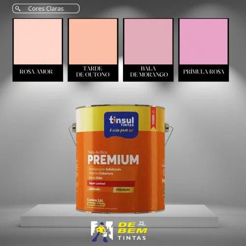 Base A Acrílico Semibrilho Premium 800ml Tinsul