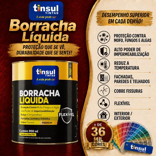 Base A Borracha Líquida Ultra Flexível 800ml | Tinsul