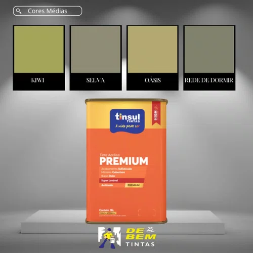 Base B Acrílico Fosco Premium 16,0l Tinsul