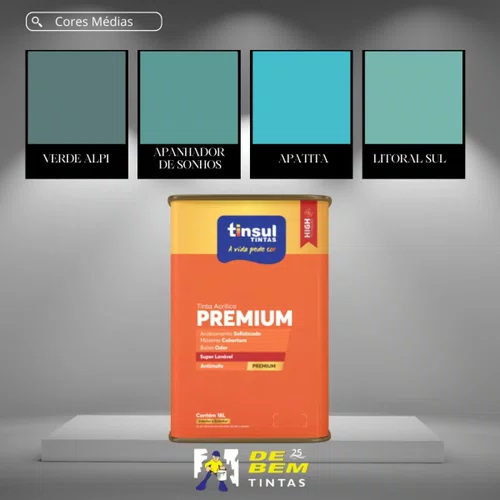 Base B Acrílico Fosco Premium 16,0l Tinsul