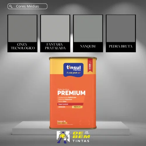 Base B Acrílico Fosco Premium 16,0l Tinsul