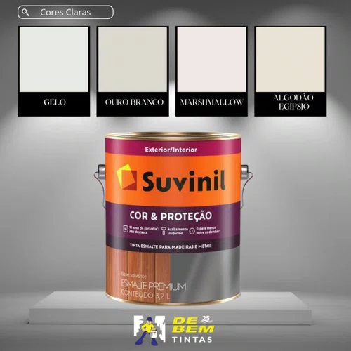 Base B2 Esmalte Cor & Proteção Acetinado 3,2l Suvinil