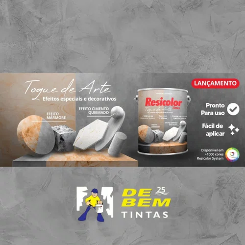 Base Cimento Queimado 4,5kg Resicolor