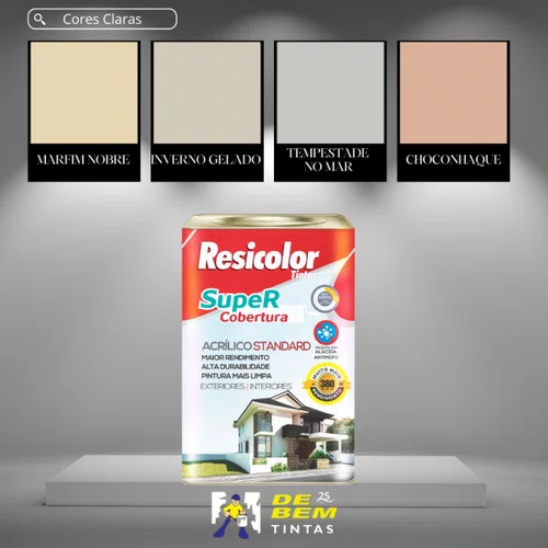 Base Clara Super Cobertura (Standard) Fosco 16,2l Resicolor