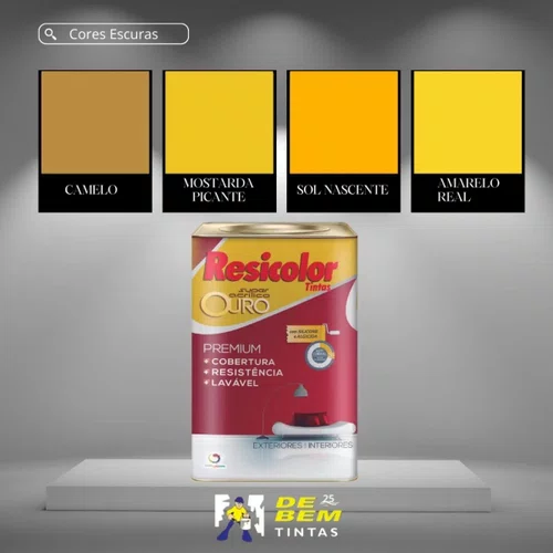 Base Escura Acrílica Ouro SB 16,2L Resicolor
