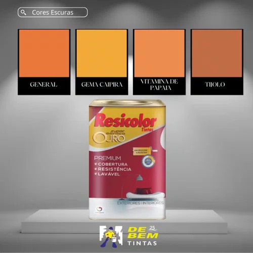 Base Escura Acrílica Ouro SB 16,2L Resicolor