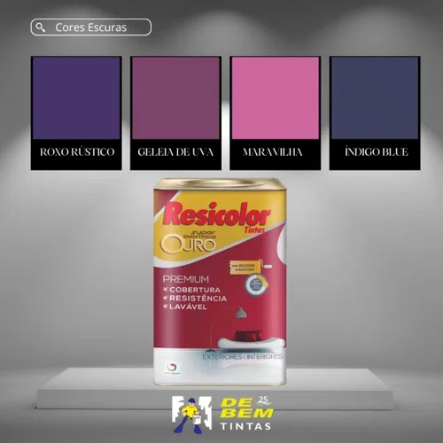 Base Escura Acrílica Ouro SB 16,2L Resicolor