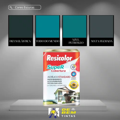 Base Escura Super Cobertura (Standard) Fosco 16,2L Resicolor