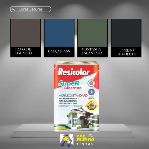 Base Escura Super Cobertura (Standard) Fosco 16,2L Resicolor