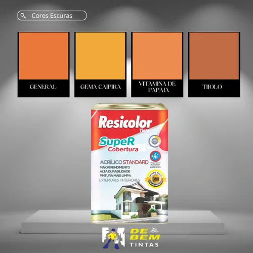 Base Escura Super Cobertura (Standard) Fosco 16,2L Resicolor