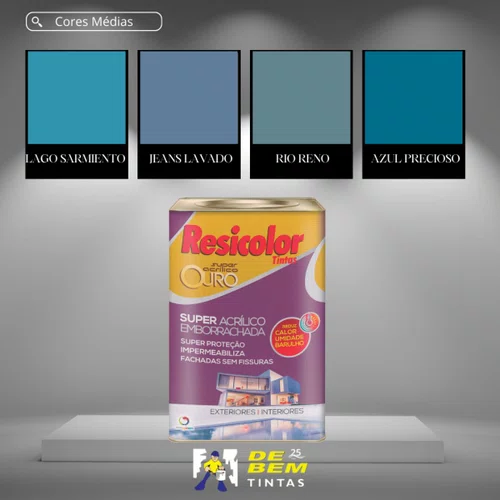 Base Média Emborrachada Ouro 16,2L | Resicolor
