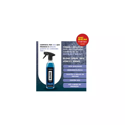 Blend Spray Wax Carnaúba e Sílica 500ml | Vonixx