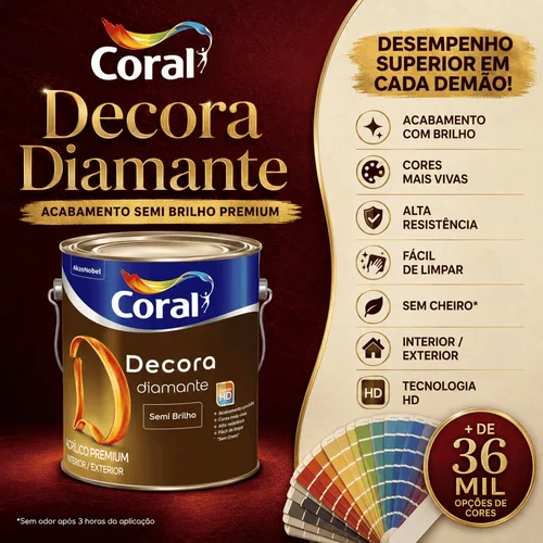 Decora Diamante Base P 800ml | Coral