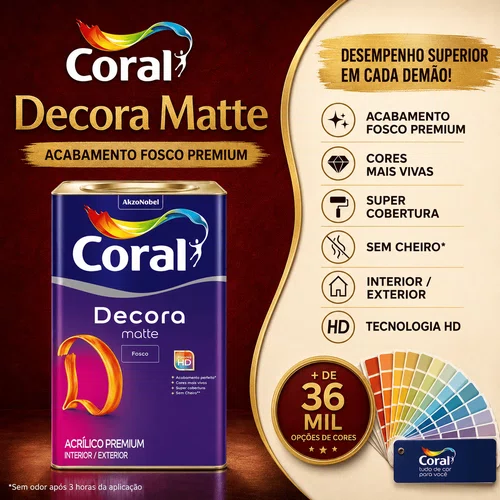 Decora Matte Base P 16L | Coral