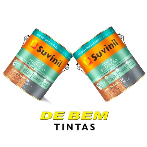Esmalte Cor e Prot Base Água Branco Acetinado 3,6L | Suvinil