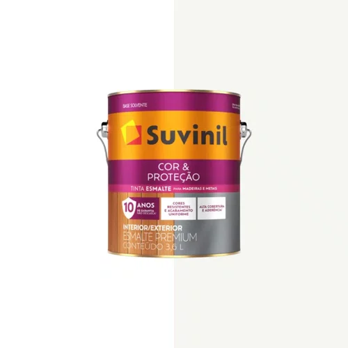 Esmalte Cor & Proteção Acetinado Branco 3,6l | Suvinil