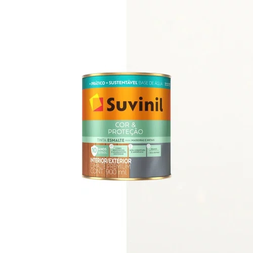 Esmalte Cor & Proteção Brilhante Branco 0,9L | Suvinil