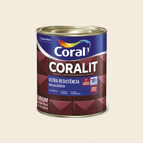 Esmalte Coralit Alto Brilho Branco 900ml | Coral