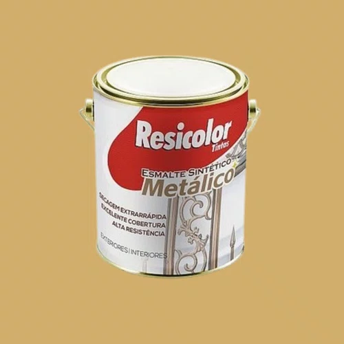 Esmalte Sintético Metálico Marrom Avelã 900ml | Resicolor