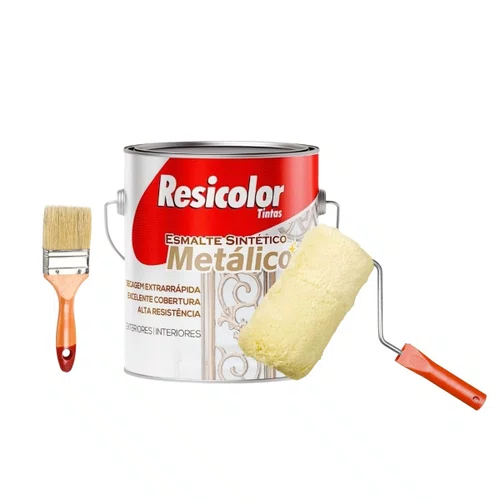 Esmalte Sintético Metálico Marrom Bronze 900ml | Resicolor