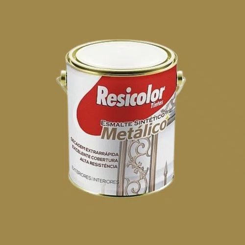 Esmalte Sintético Metálico Ouro Antigo 900ml | Resicolor