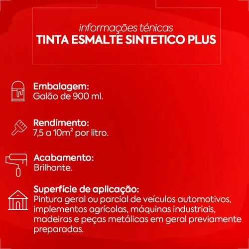 Esmalte Sintético Plus Preto Cadilac 900ml | Anjo