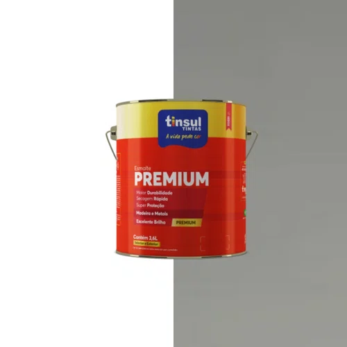 Esmalte Sintético Premium Chumbo Brilhante 900ml | Tinsul