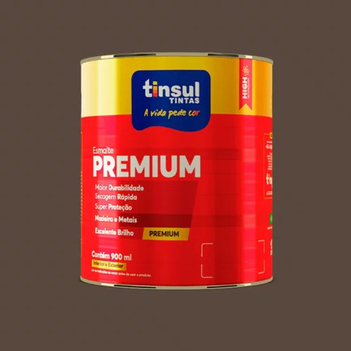 Esmalte Sintético Premium Marrom 900ml | Tinsul