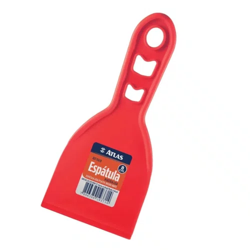 Espátula Plástica Lisa 8cm 150/8 | Atlas