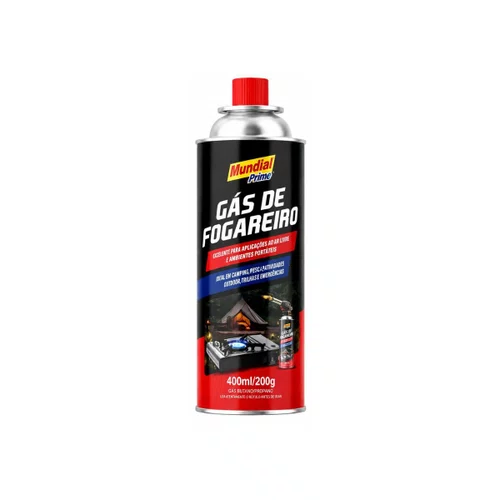 Gás para Fogareiro 400ml/200g | Mundial Prime