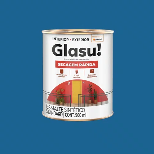 Glasu Esmalte Sintético Brilhante Azul França 0,9L | Suvinil
